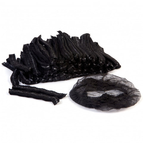 Disposable Hair Nets (Pack of 100) - Black
